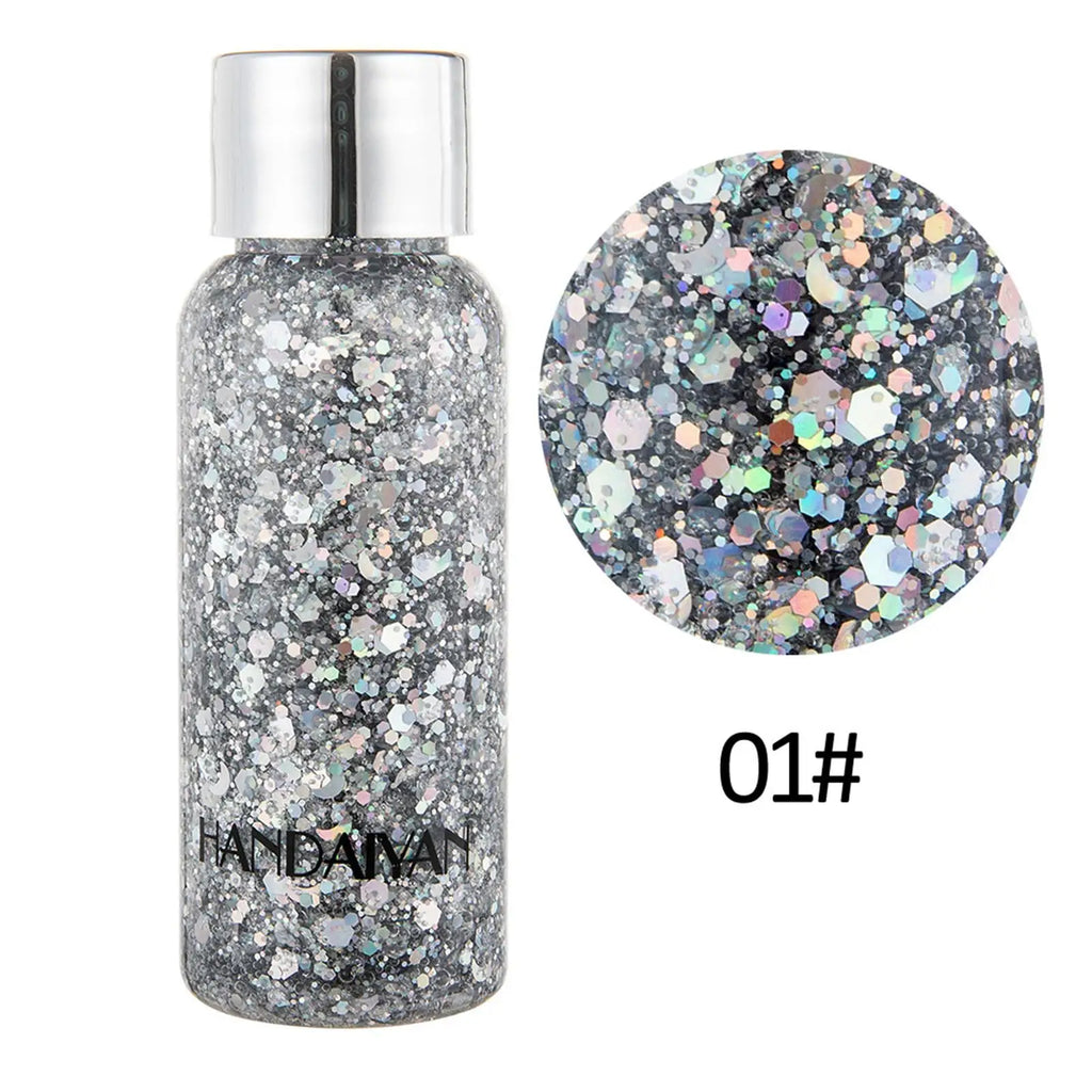Eelhoe Diamond Glitter Body Gel – Face, Hair & Nails, 9 Colors