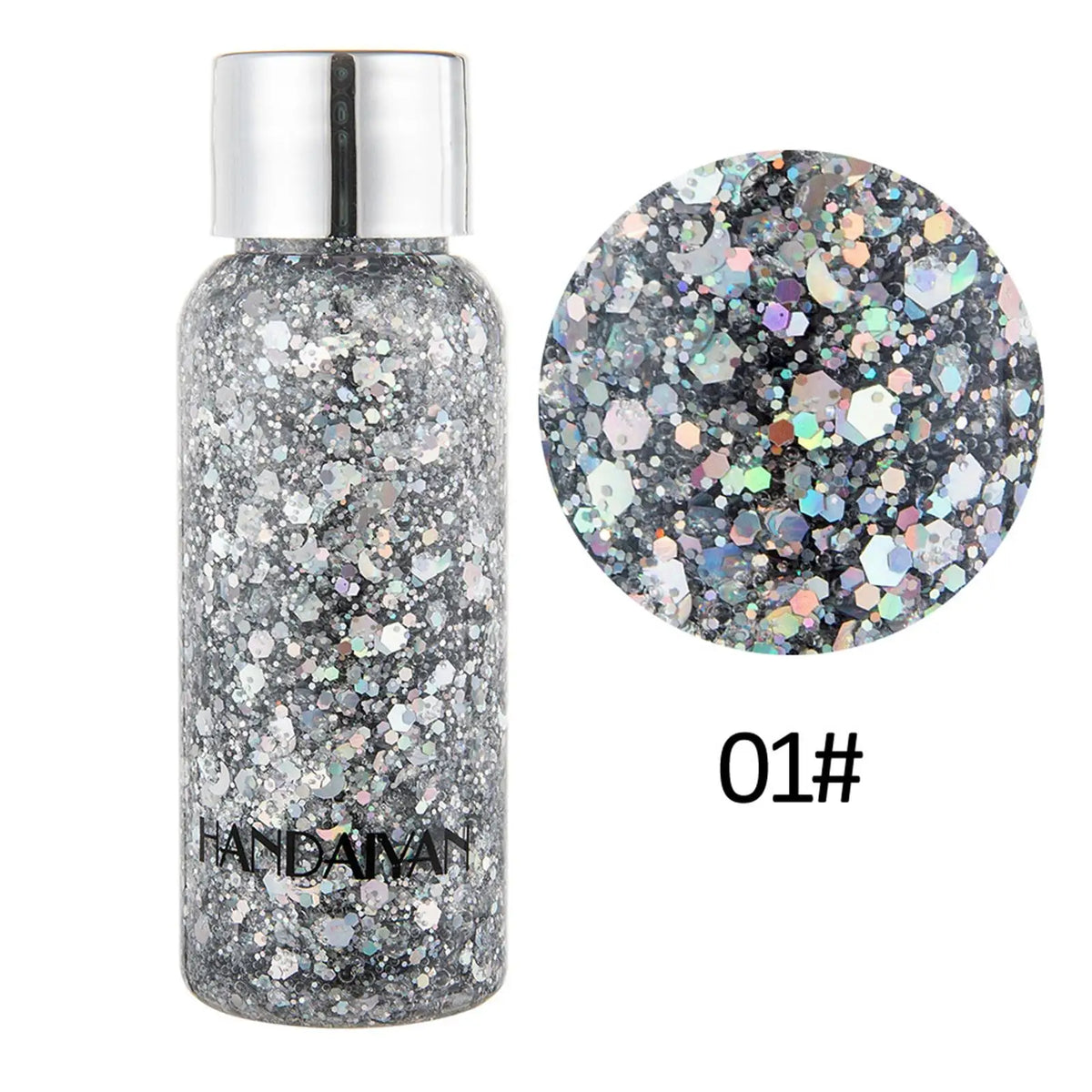 Eelhoe Diamond Glitter Body Gel – Face, Hair & Nails, 9 Colors