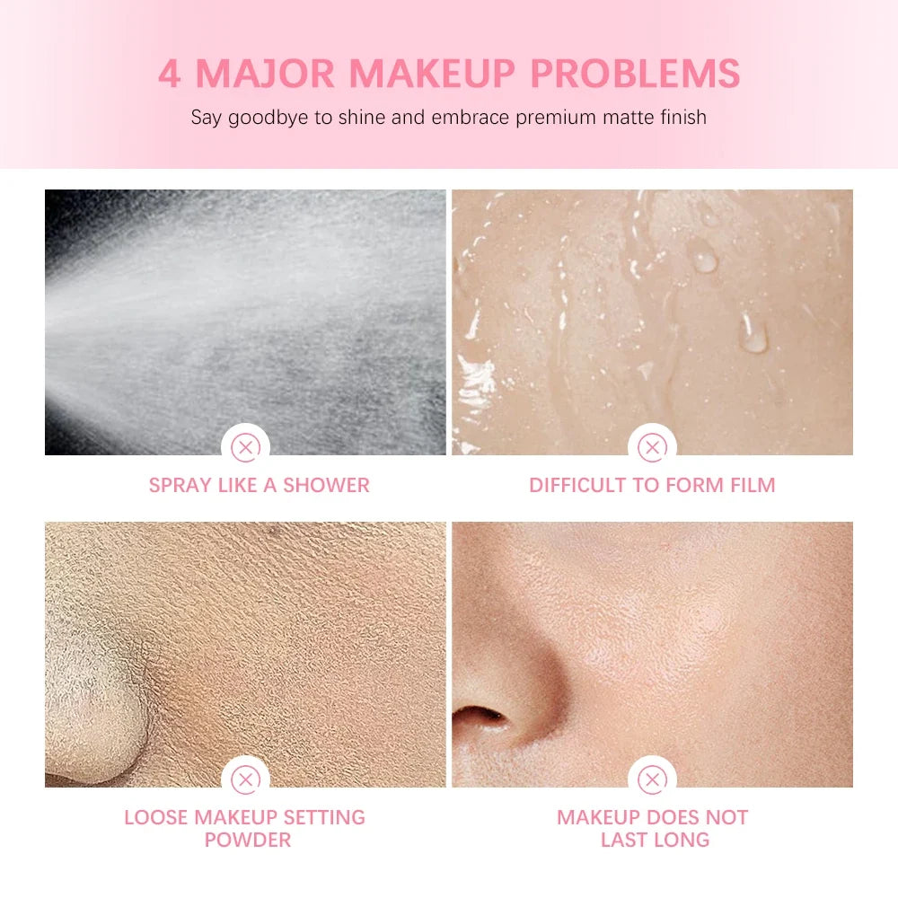 Mattifying Oil Control Setting Spray – Waterproof Matte Finish