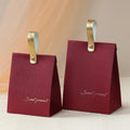 Large Triangle Shape Paper Bag Packaging Box Handles Wedding Gifts
