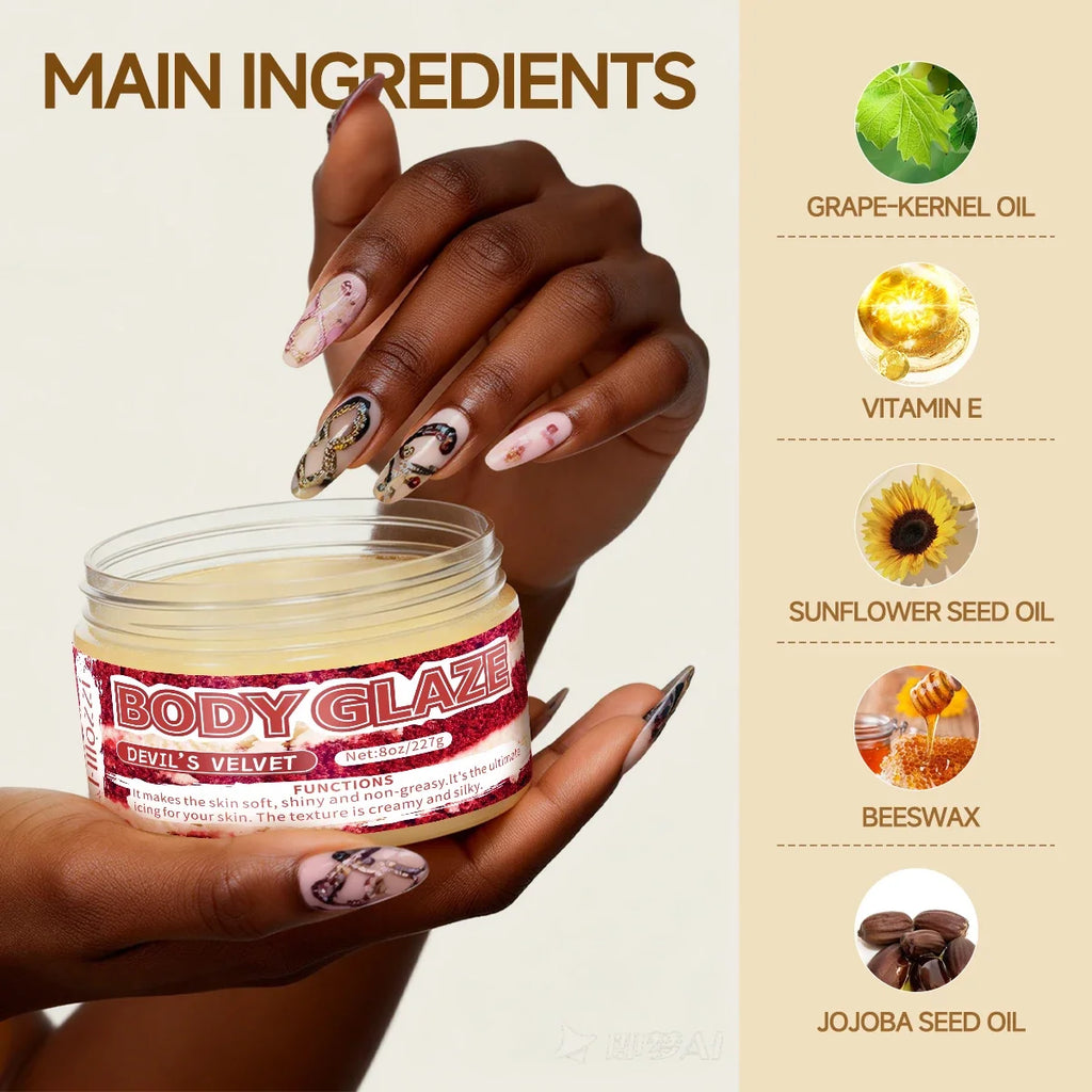 Red Velvet Body Glaze – Moisturizing Skin Tone Evening Cream