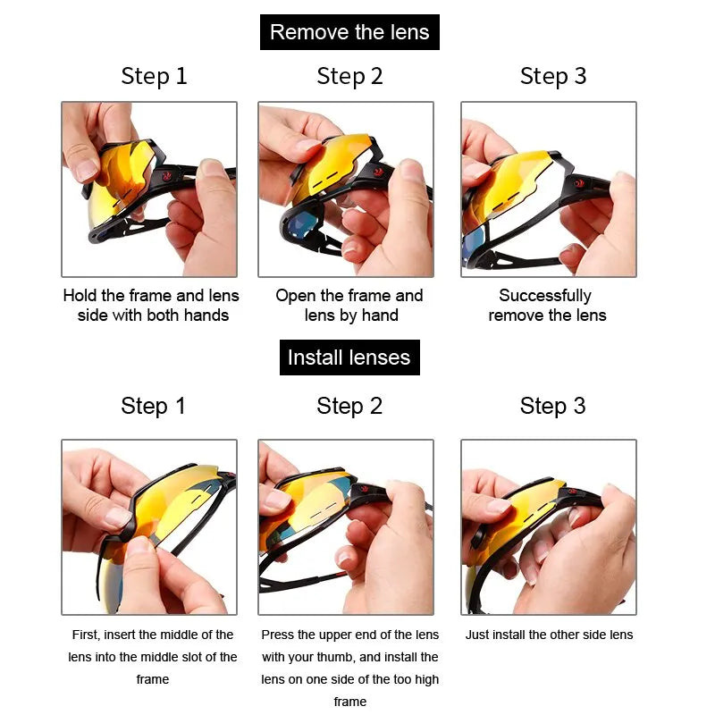 X-TIGER Photochromic Cycling Sunglasses Polarized UV400