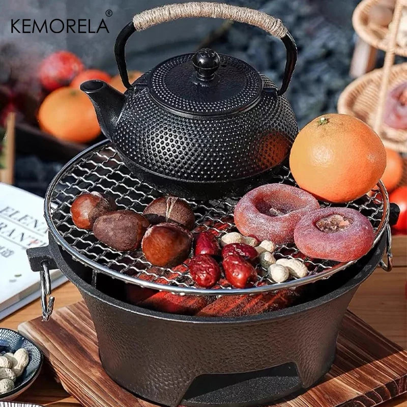 KEMORELA Japanese Cast Iron Teapot with Stainless Infuser