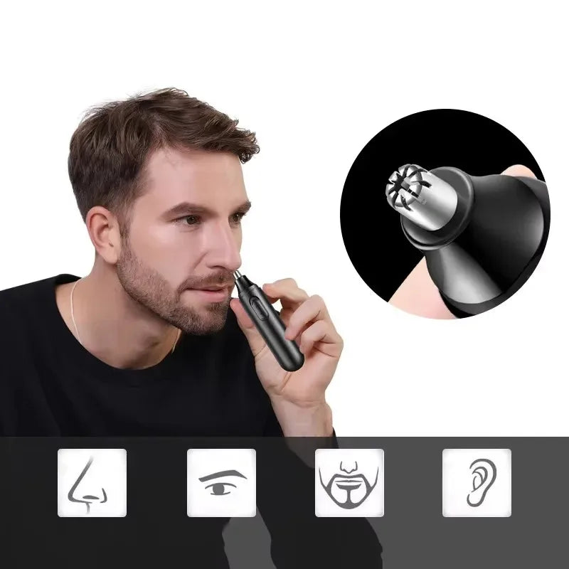 Electric Nose & Ear Hair Trimmer – Multi-Function Men & Women
