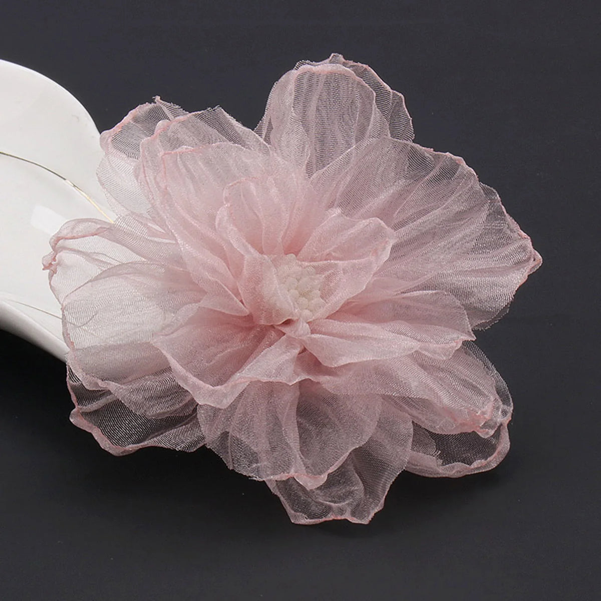 Fabric Flower Hair Clips Set of 3 | Wedding & Party Barrettes