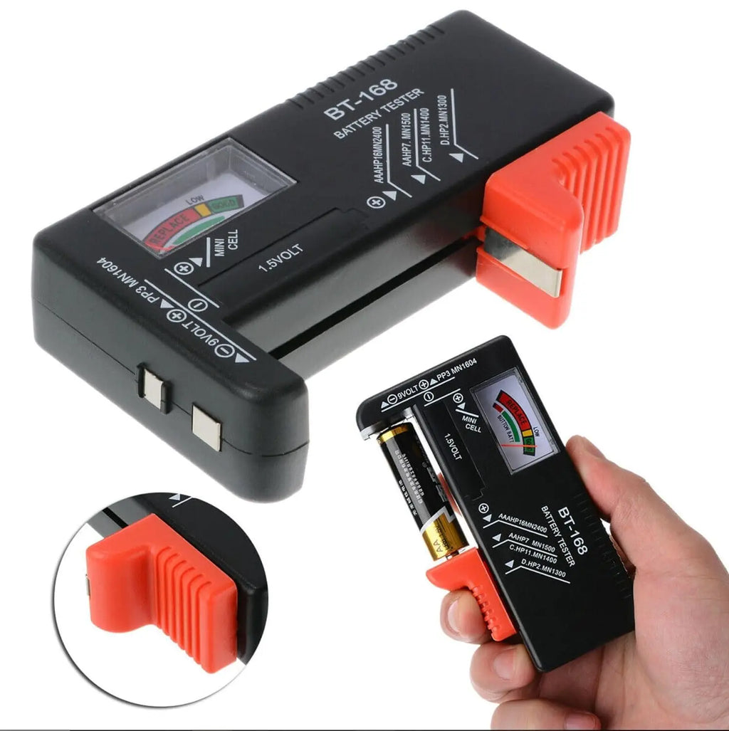BT-168 Universal Battery Tester – AA AAA C D 9V Button Cell