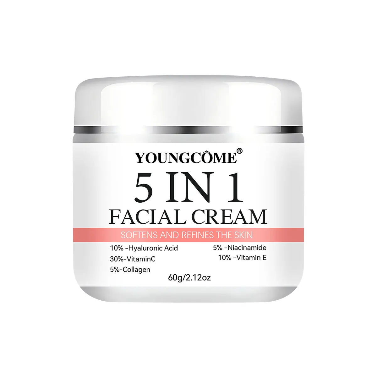 REAROYA 5-in-1 Vitamin C Hyaluronic Acid Face Serum | Anti-Aging