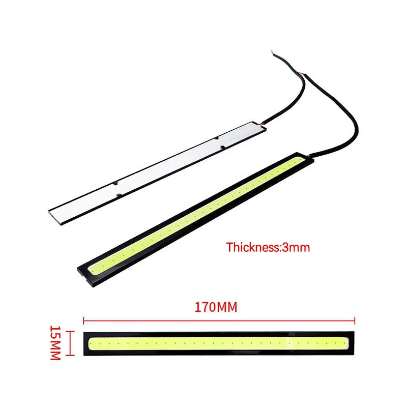 17cm 12V LED Daytime Running Light Strip – Car DRL Bar