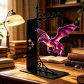 Dragon Bookshelf Lamp – Warm LED Vintage Library Lantern