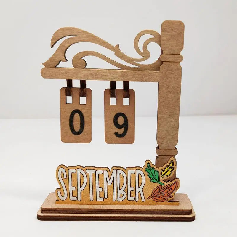 Wooden Christmas Advent Calendar | Reusable Desktop Decor