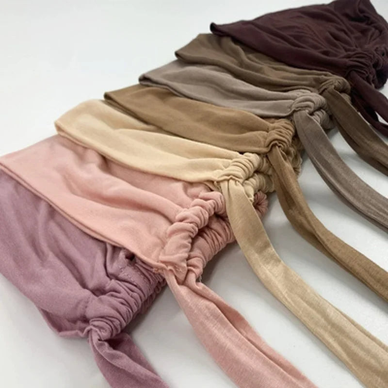 Soft Modal Cotton Inner Hijab Underscarf Cap – Stretchy Bonnet