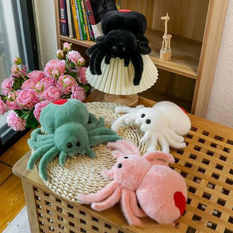 25cm Realistic Spider Plush Toy | Cute Halloween Stuffed Animal