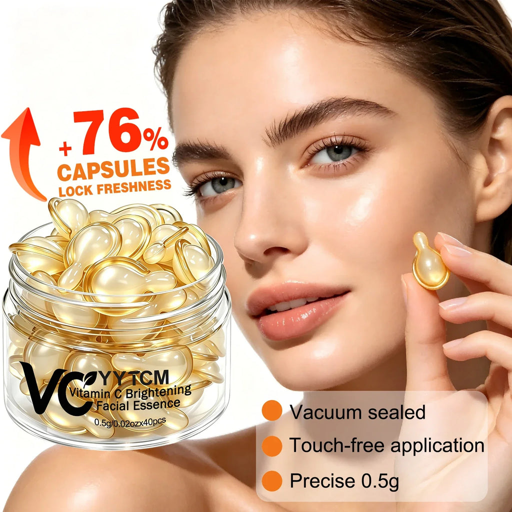 Vitamin C Face Serum Capsules – Retinol, Hyaluronic Acid & Vitamin E