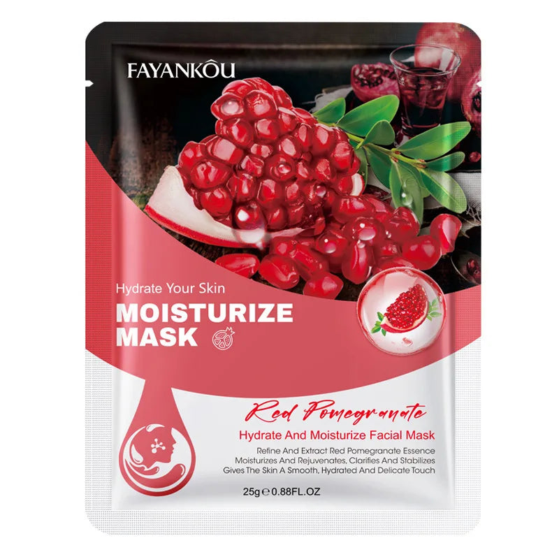 10-Pack Fruit Face Masks – Moisturizing, Brightening & Firming