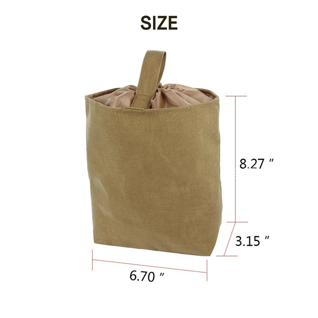 Roll-Up Drawstring Dump Pouch | Tactical Canvas Utility Bag