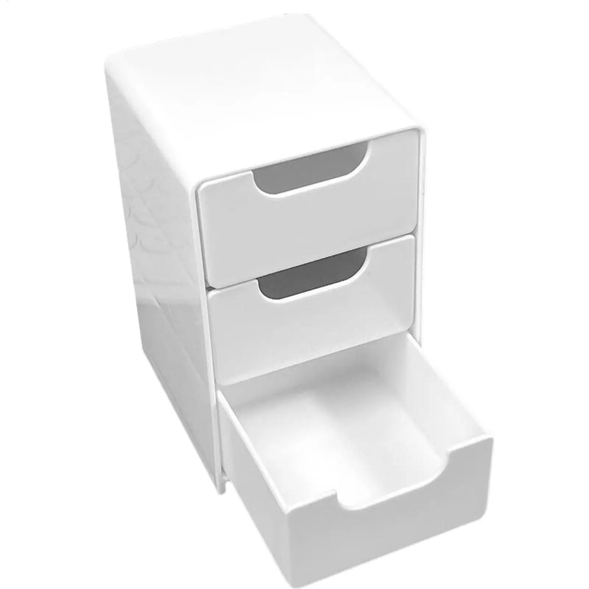 Tabletop Storage Organizer Large Capacity Drawer Portable 3 Layer Box