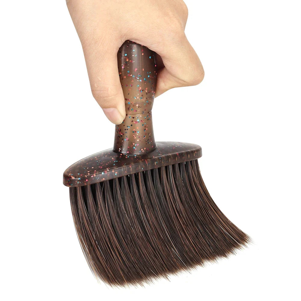 Soft Neck & Face Hair Sweep Brush | Salon Hairdressing Tool