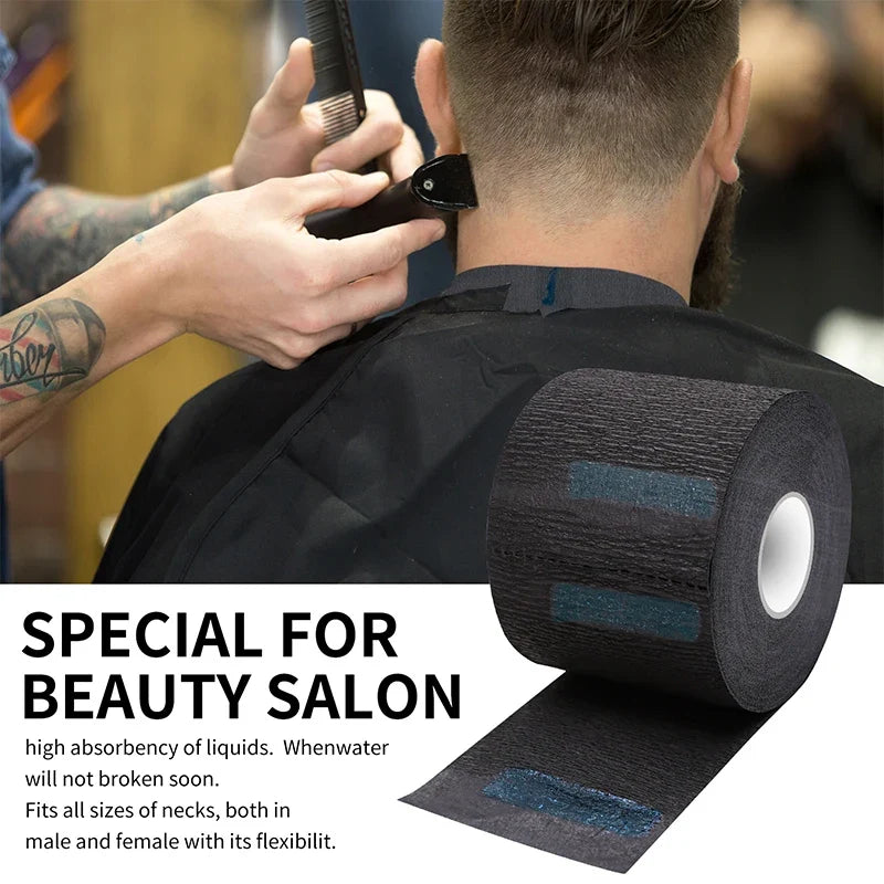 Disposable Barber Neck Paper Collar Strips | Salon Hairdressing