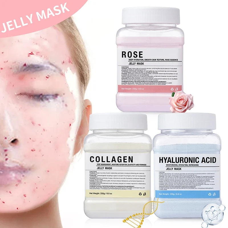 Rose Hyaluronic Acid Collagen Jelly Peel-Off Face Mask
