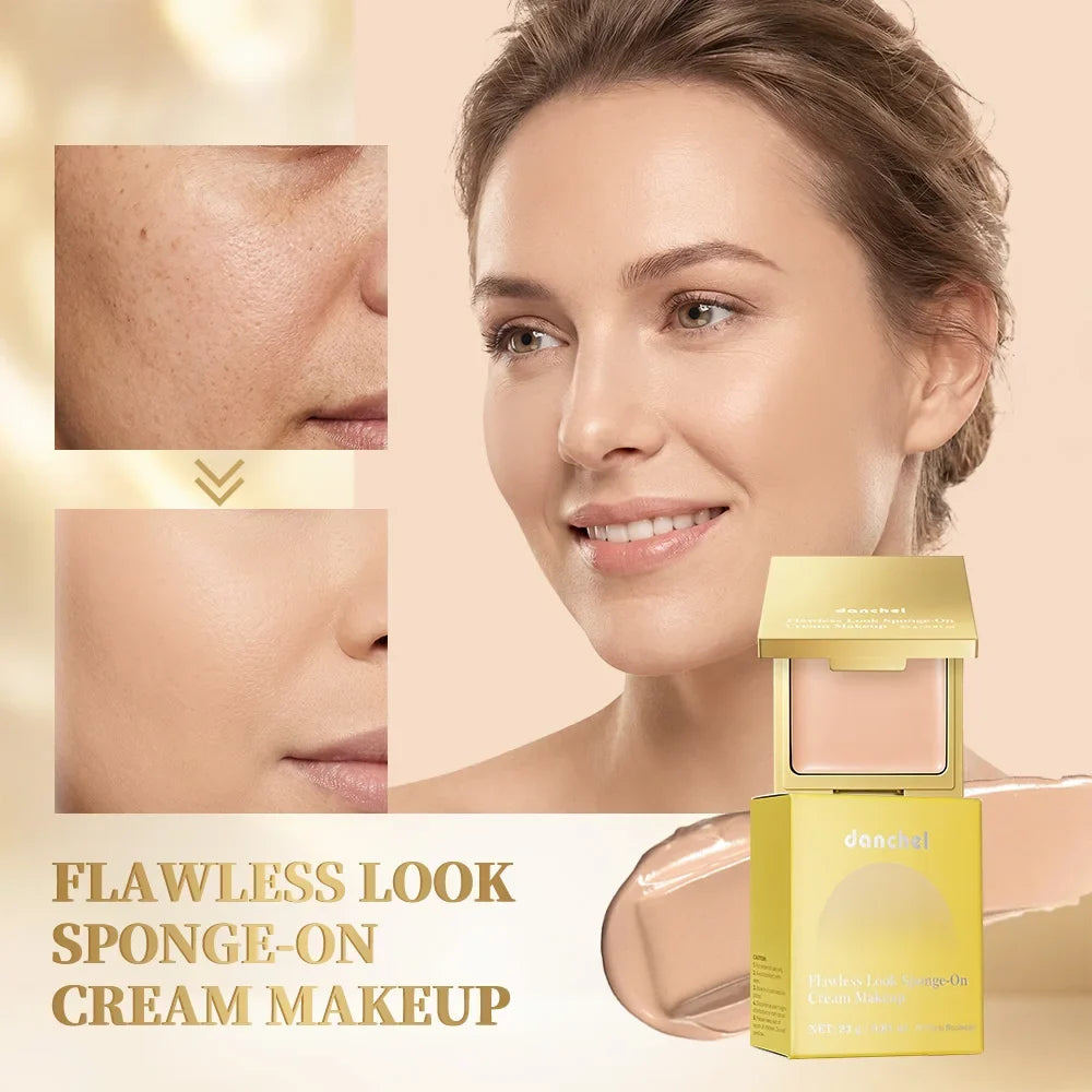 Cream Foundation Sponge – Medium-to-Full Coverage Oil Control