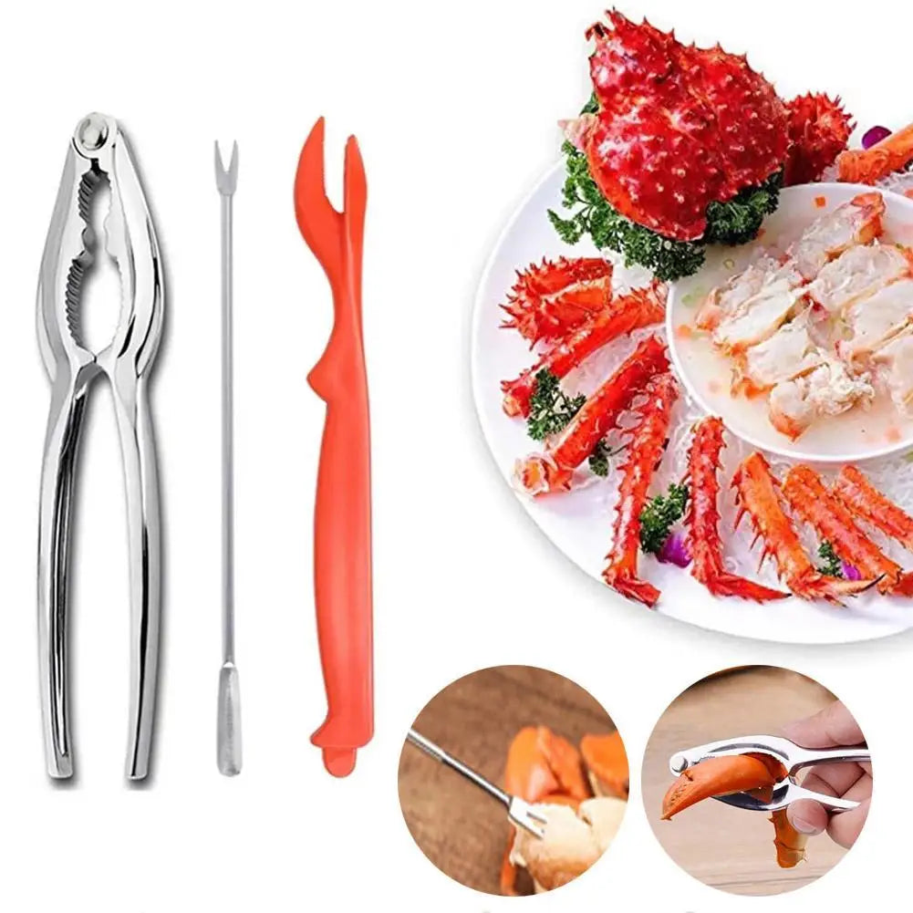 Stainless Steel Seafood Tools Set – Lobster & Crab Crackers