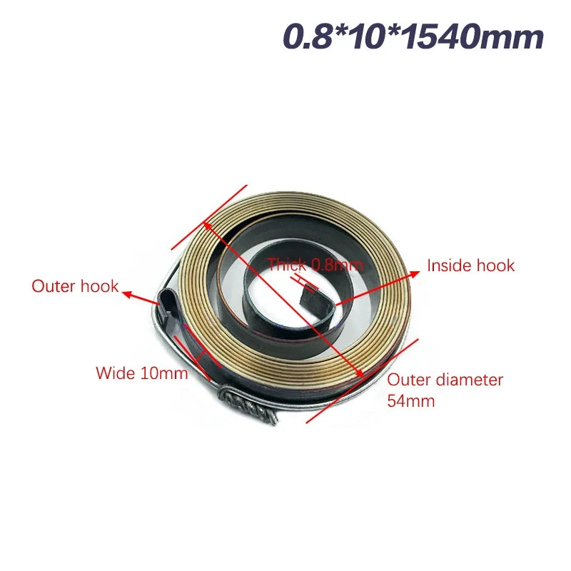 0 7-1 5 Thickness 680- Length Spiral Flat Wire Coil Torsion Constant