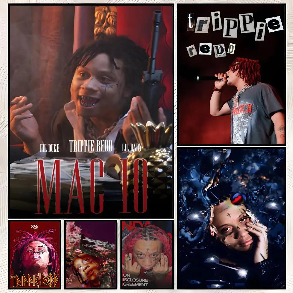 Trippie Redd Wall Poster – Self-Stick Waterproof HD Wall Art