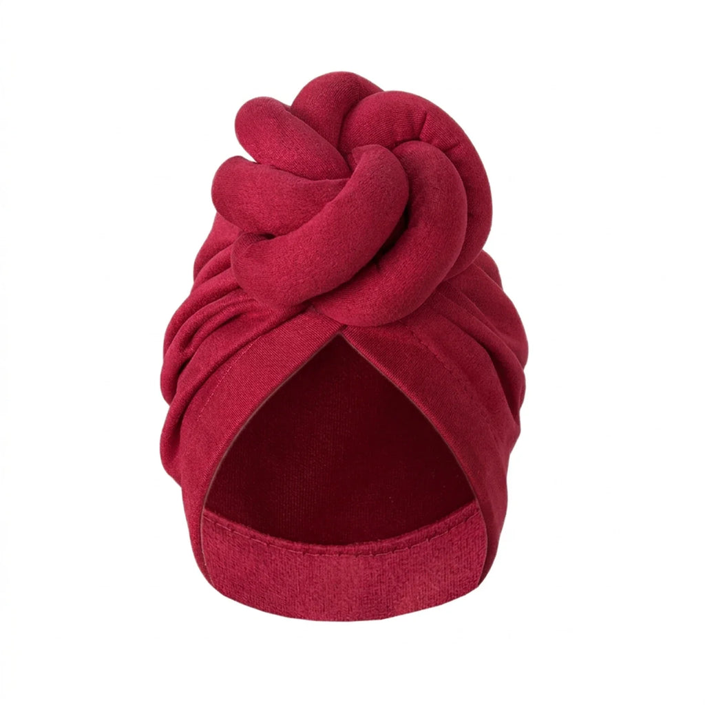 Women's Ethnic Braided Knotted Headscarf | Cotton Knit Hijab