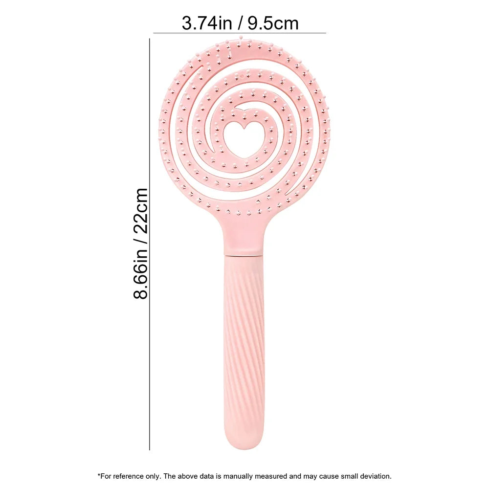Heart Hollow Detangling Hairbrush & Scalp Massage Comb for Wigs