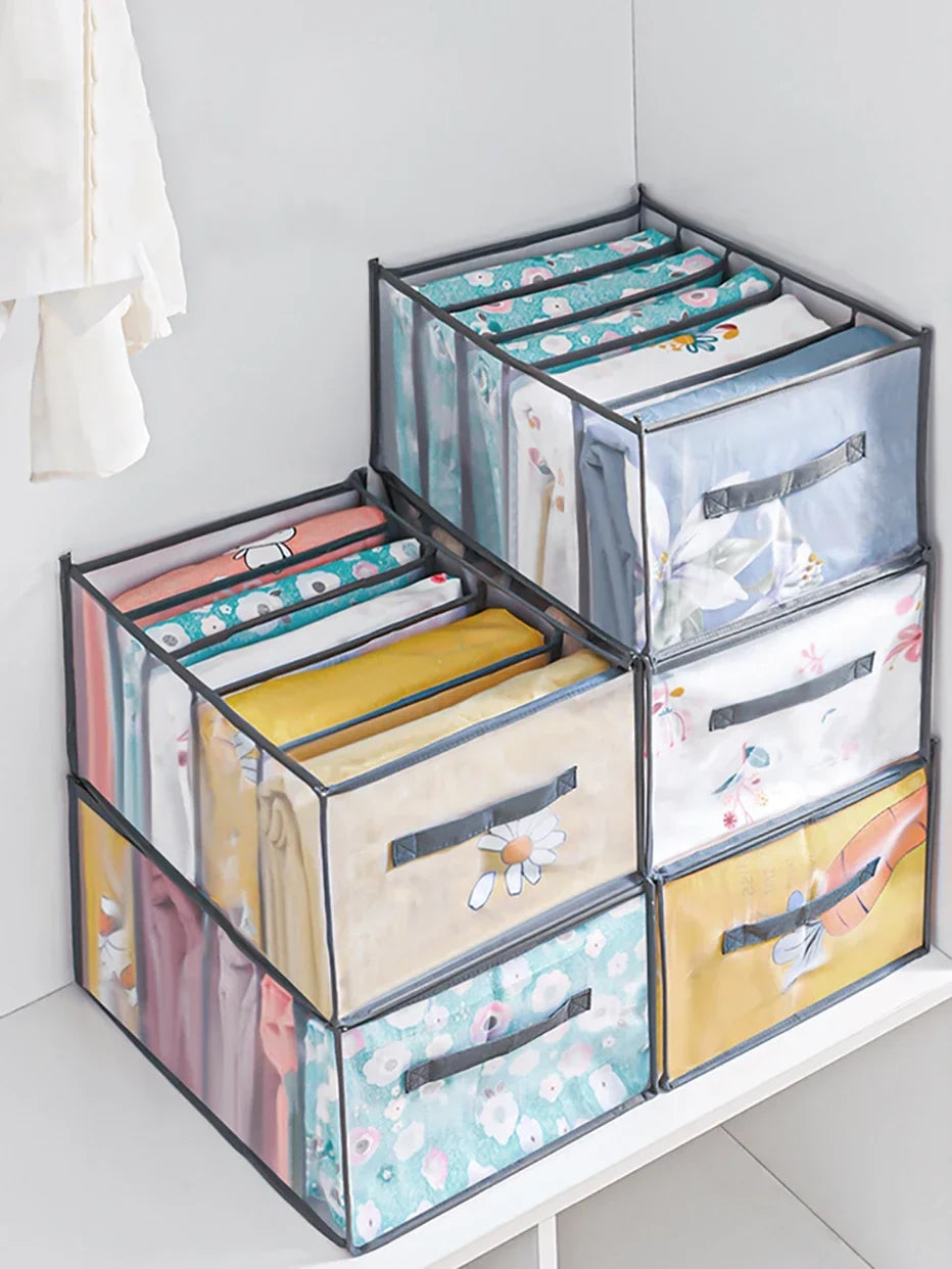 5-Grid Bedding Storage Box – Quilt, Sheet & Towel Organizer