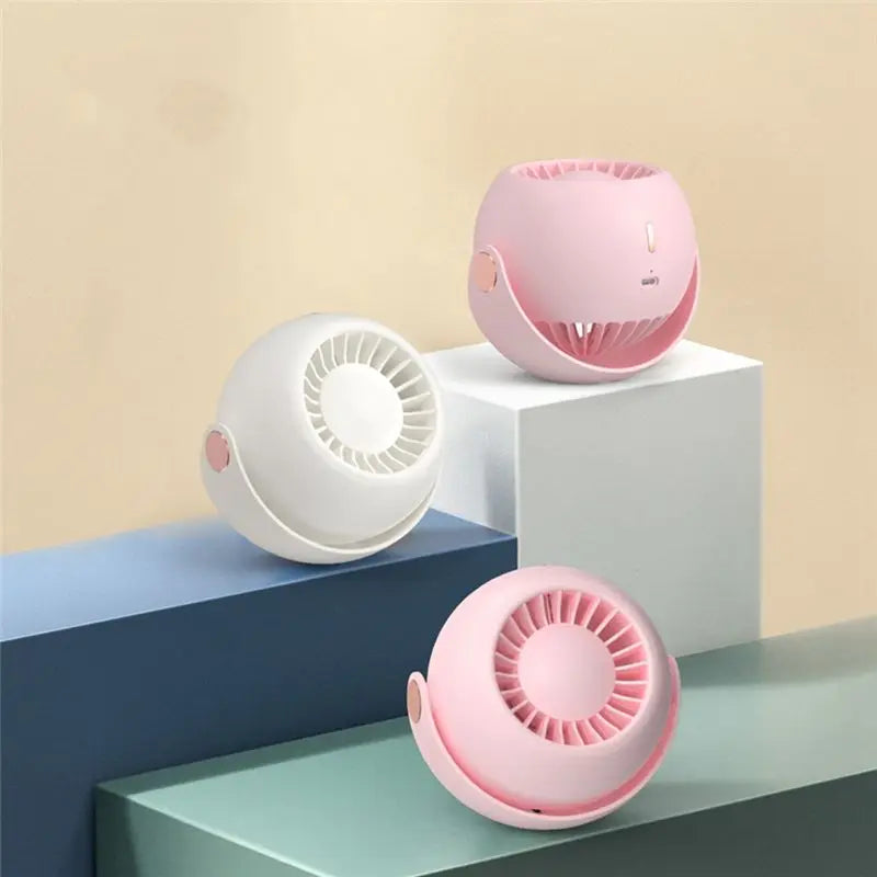 USB Desktop & Wall Mount Fan – 3-Speed Portable Rechargeable