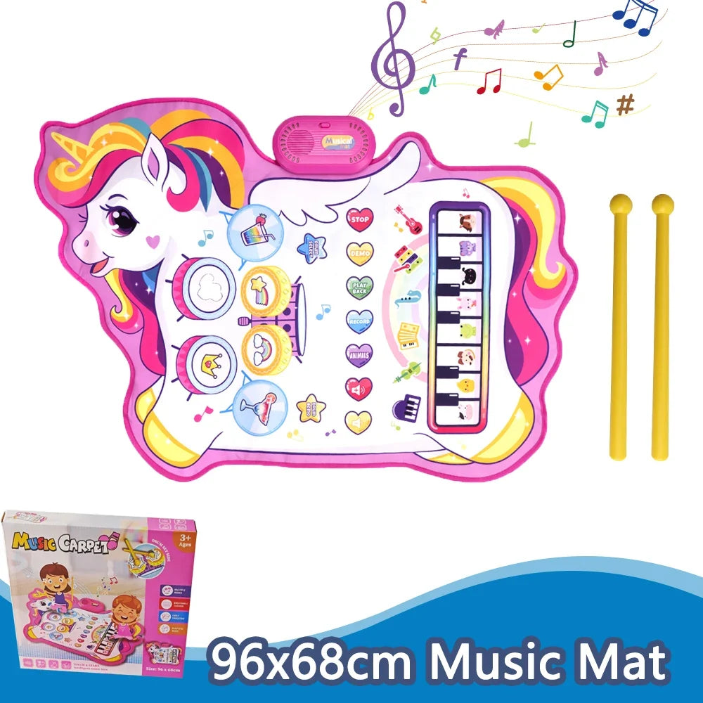 80 Kid Music Piano Mat Toddler Floor Baby Keyboard Dance 8 Animal
