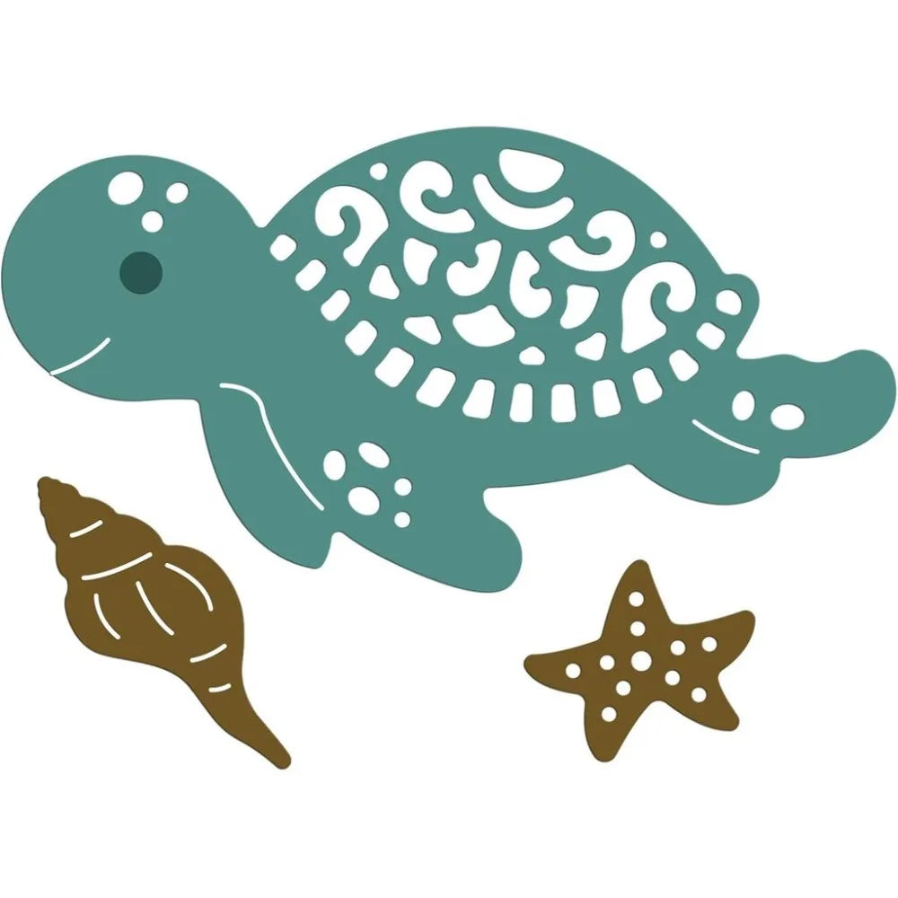 Turtle Metal Cutting Dies – Animal Die Cuts for Cards & Crafts
