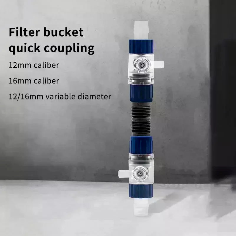 Aquarium Quick Release Hose Connector 12mm 16mm 20mm Filter Valve