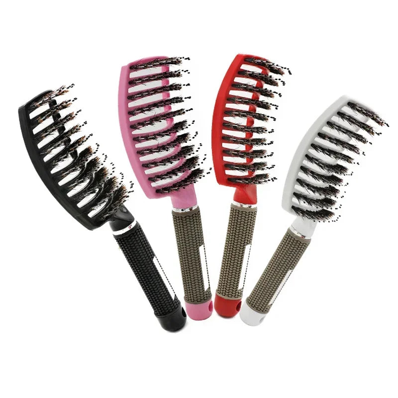 Women's Detangling Hair Brush – Nylon Bristle Scalp Massager