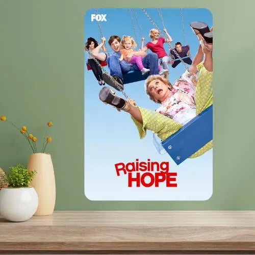 Raising Hope TV Show Metal Poster Sign | Retro Aluminum Wall Art