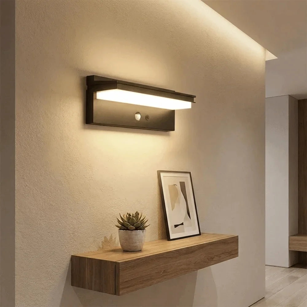 Solar Motion Sensor Outdoor Wall Light | Waterproof