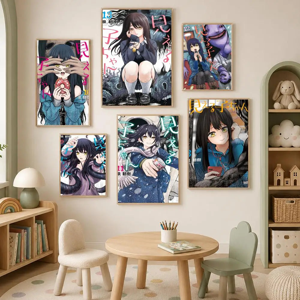 Anime Character Self-Stick HD Wall Art Poster – Waterproof