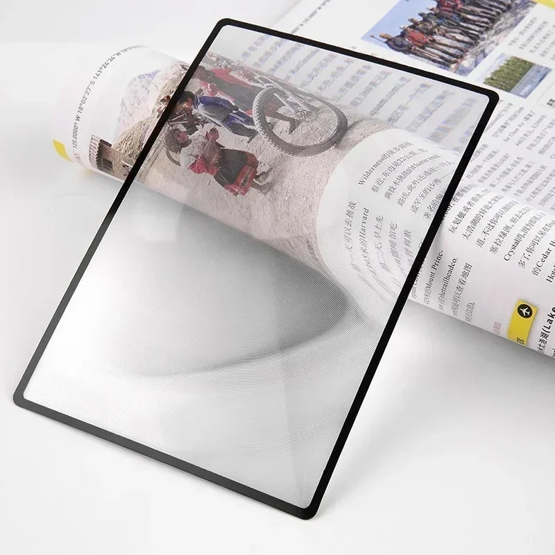 A5 Magnifying Reading Glass Lens Plate PVC 180X120mm Book Page