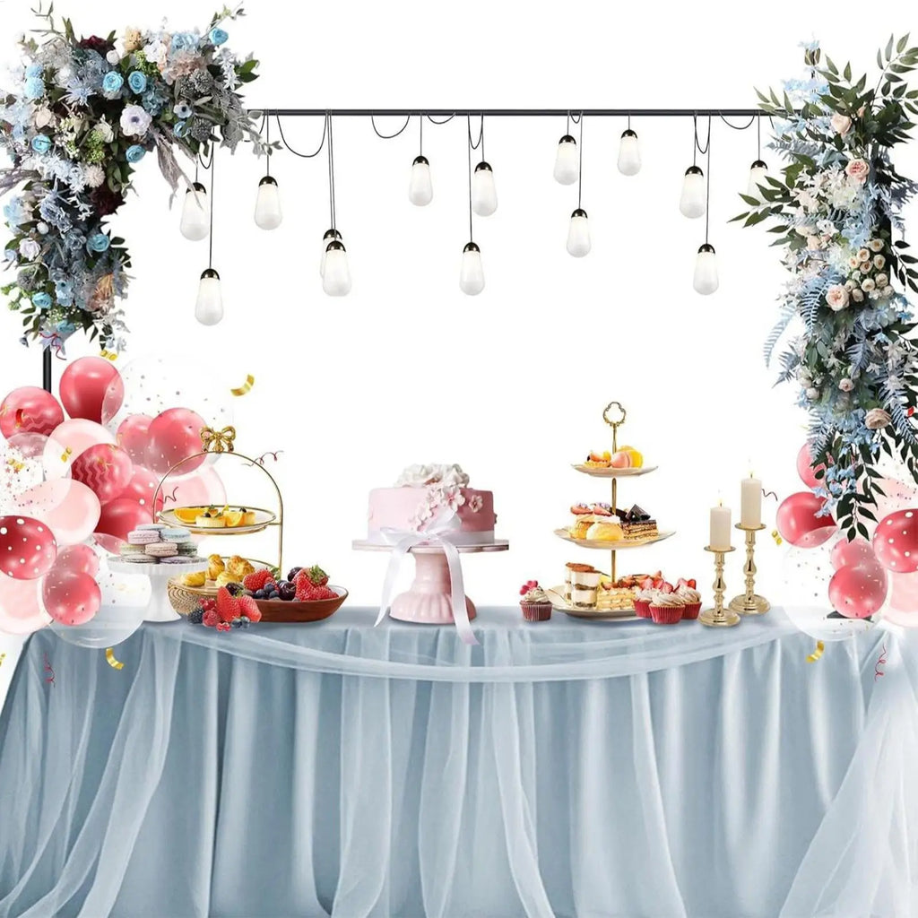 Table Arch Stand Clamps Adjustable Over Rod Dining Background Rack
