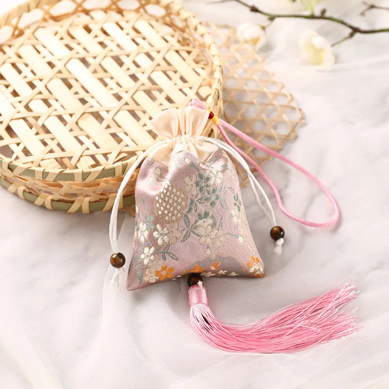 2025 Sachet Mugwort Bag Cloth Brocade Embroidery Car Hanging Purse