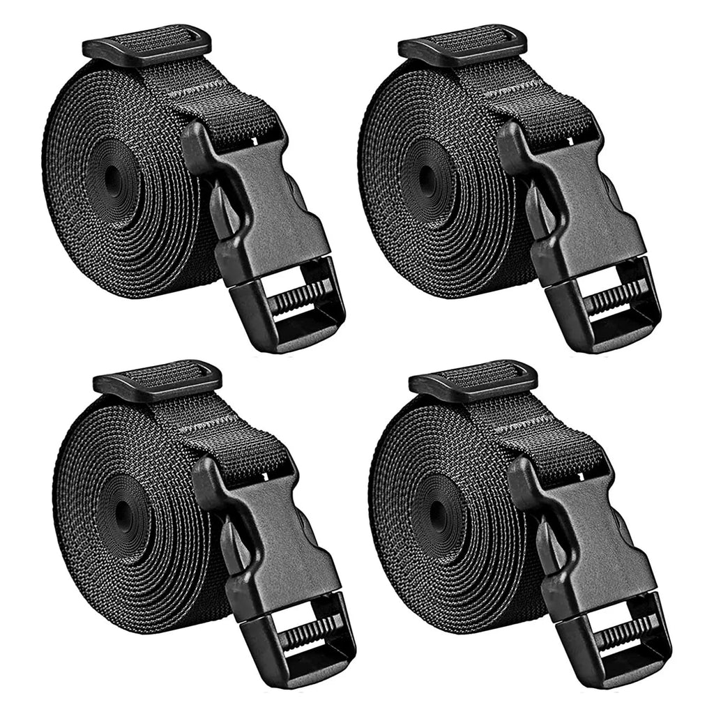 Nylon Luggage Straps 4-Pack – Adjustable Travel Bag Straps