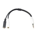 Stereo Audio 1Male 2 Female Headphone Mic TRRS Y Splitter Cable