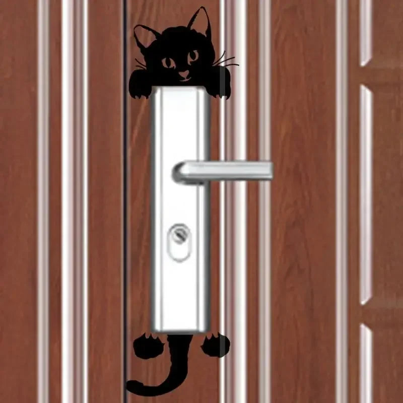 Funny Kitten Child Bedroom Switch Cover Room Decor On-off Sticker
