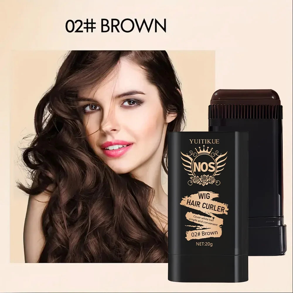 YUITIKUE Brown Hair Dye Comb – Instant Gray Touch-Up Stick