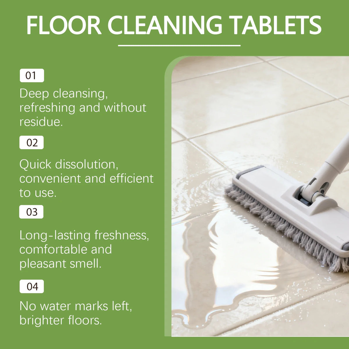 Jakehoe Dissolving Floor Cleaner Tablets – Deep Clean & Fresh Scent