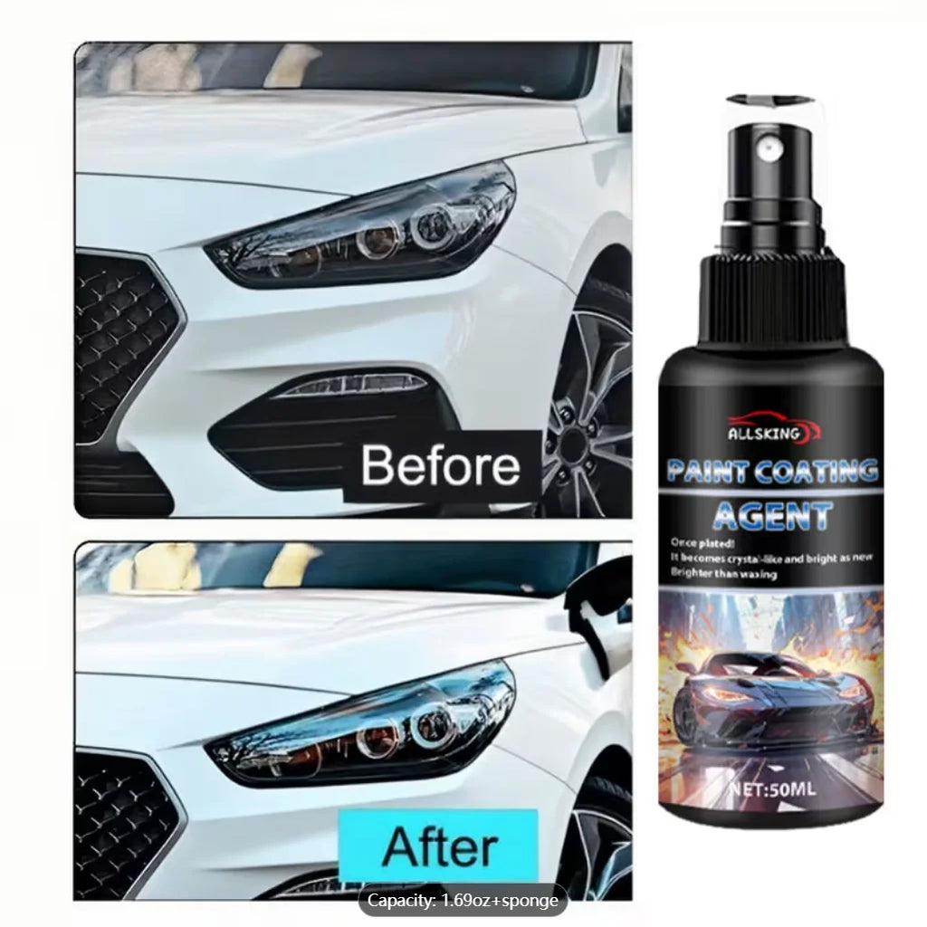 Ceramic Car Coating Spray 50ml – Hydrophobic UV Scratch Shield