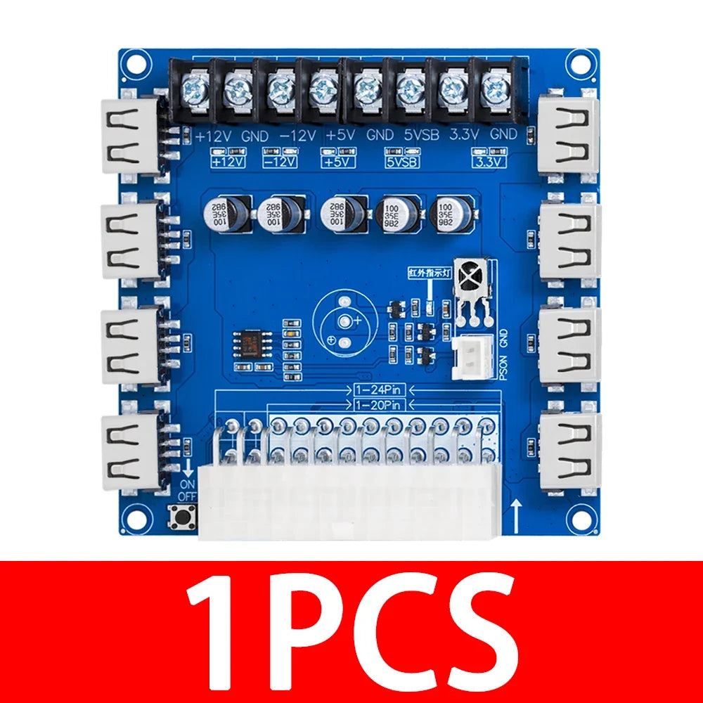 ATX Adapter Board Desktop PSU Power Module with USB Charging