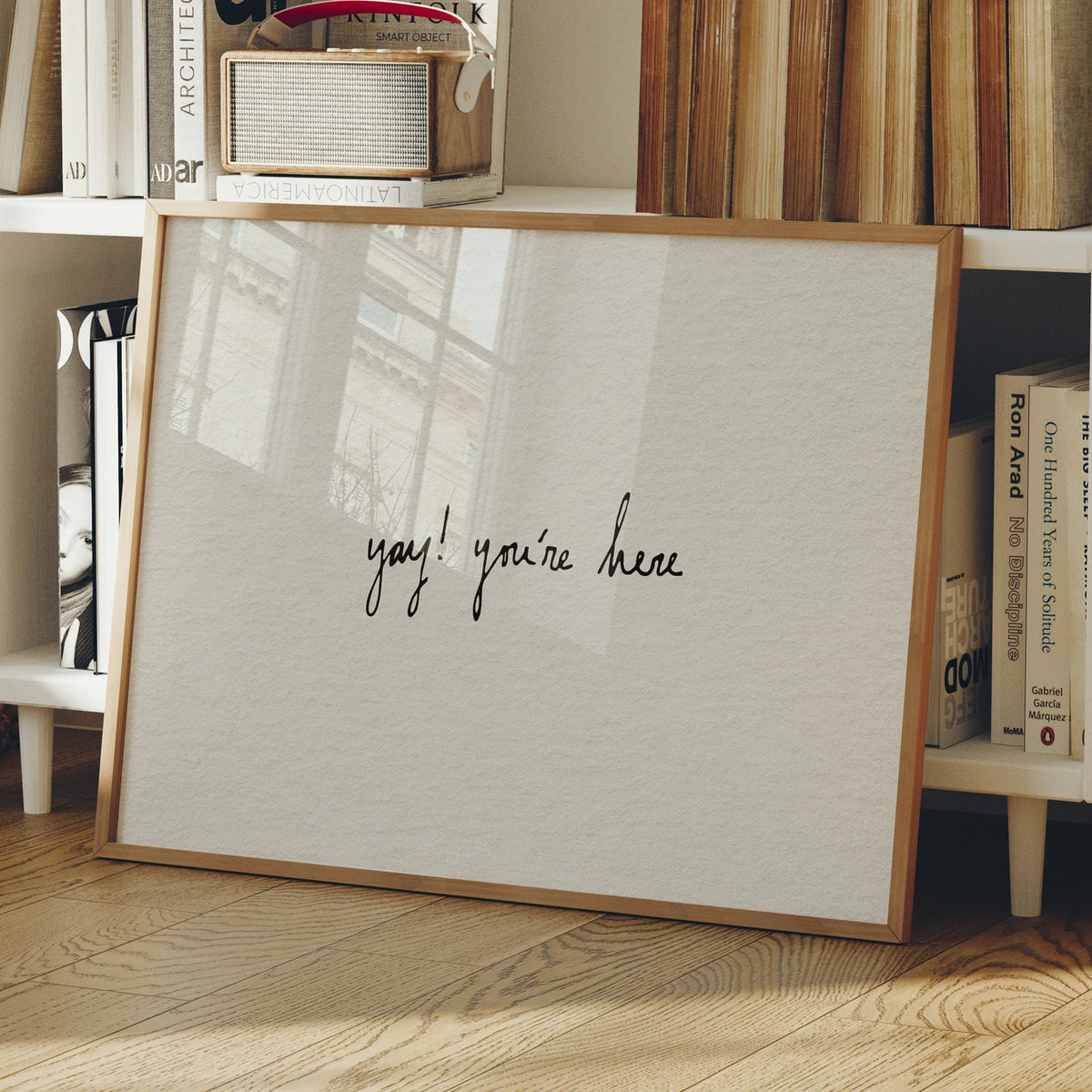 "Yay You're Here" Entryway Canvas Wall Art Print | Home Decor