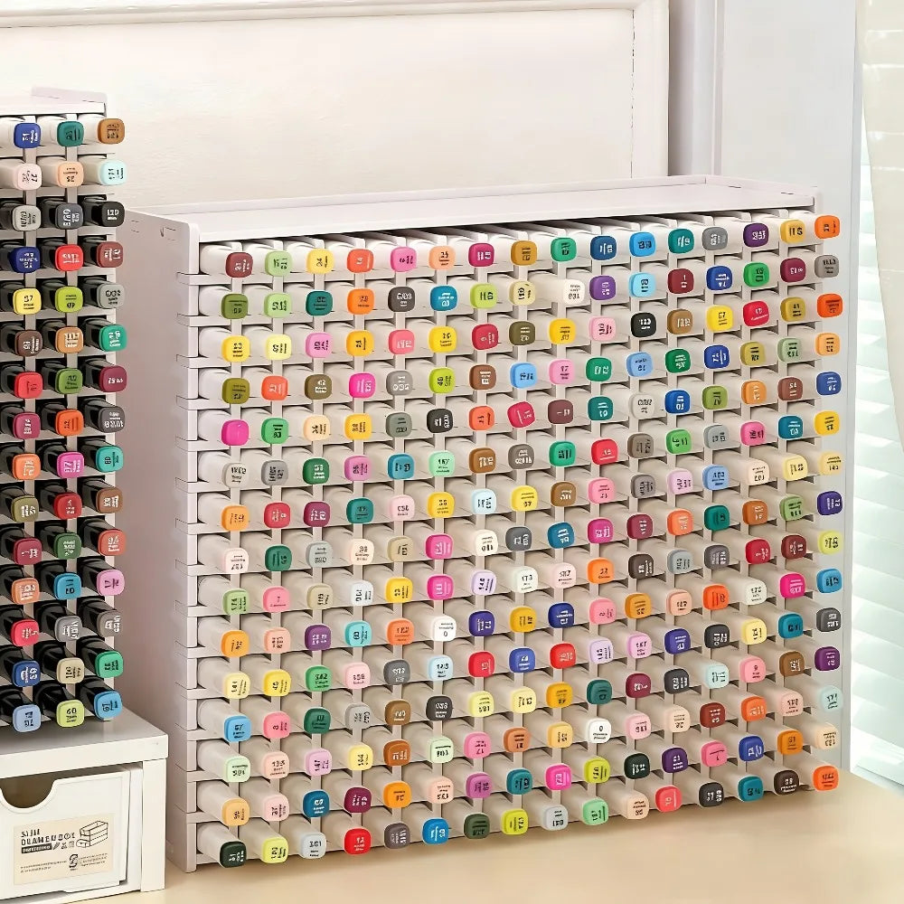 Acrylic Multi-Tier Marker Pen Storage Rack | Large Capacity